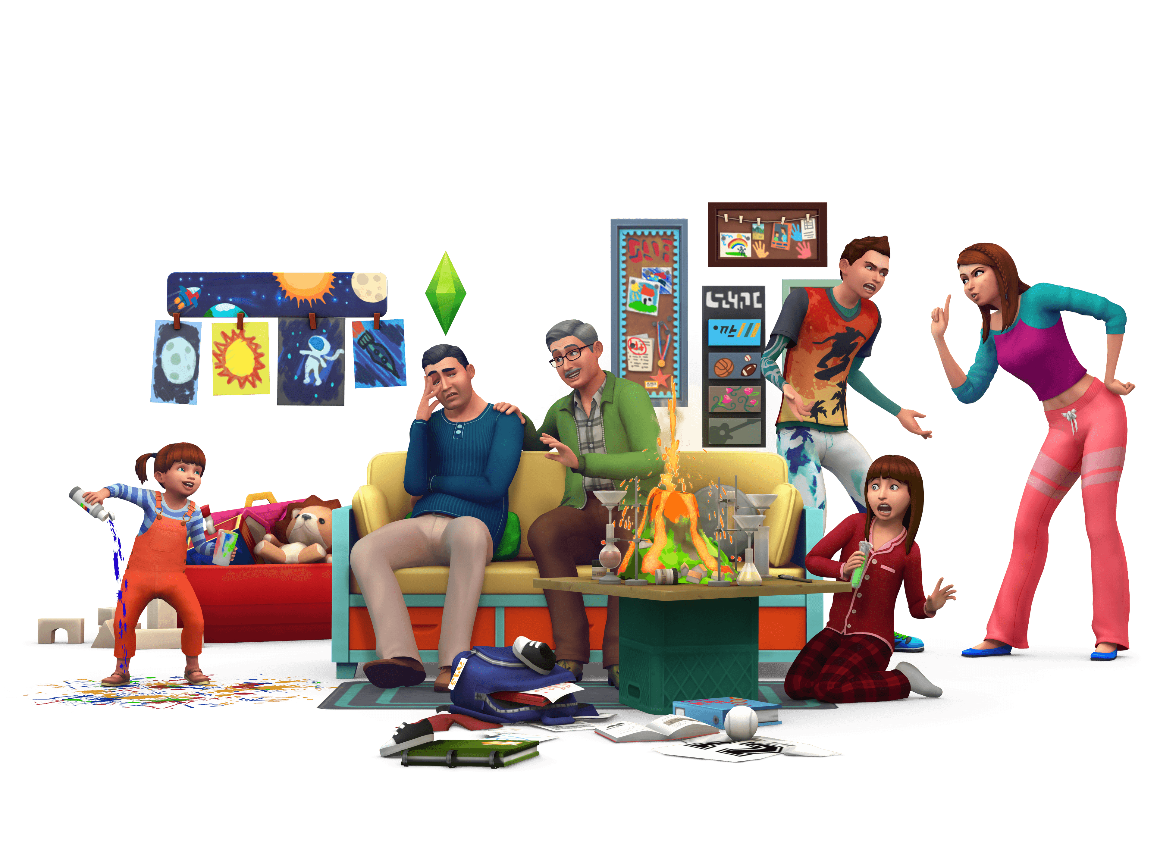 A happy Sims4 family